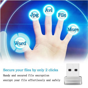 Νέα μονάδα ανάγνωσης δακτυλικών αποτυπωμάτων USB Σύνδεση δακτυλικών αποτυπωμάτων Laptop Fingerprint Unlocking Biometric Scanner Lodlock