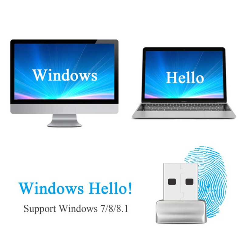 Naujas USB pirštų atspaudų skaitytuvo modulis, prisijungimas prie nešiojamojo kompiuterio pirštų atspaudų atrakinimo biometrinio skaitytuvo pakabinimo spyna