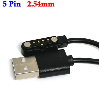 1kom 5-pinski Pogo magnetni kabel za dječji pametni sat Kabel za punjenje USB 2,54 mm kabel za punjenje za A20 A20S TD05 V6G magnetski punjač