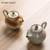 Ceainice de ceramică vintage de 160 ml, ceainic din ceramică rafinat, lucrat manual, ceainic portabil de călătorie, set de ceai chinezesc pentru acasă, cadouri pentru băuturi