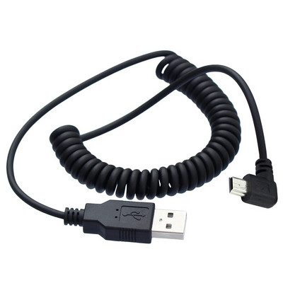 40 CM USB 2.0 muški na MINI USB 2.0 muški 90 stupnjeva mini USB kut gore ili dolje pod kutom lijevo ili desno uvlačivi kabel za punjenje podataka