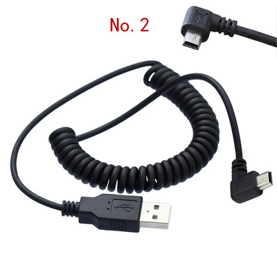 40 CM USB 2.0 muški na MINI USB 2.0 muški 90 stupnjeva mini USB kut gore ili dolje pod kutom lijevo ili desno uvlačivi kabel za punjenje podataka