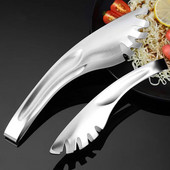 1 db rozsdamentes acél fogazott tésztacsipesz többfunkciós tészta spagetti fogó ételkapcsok edények konyhai kiegészítők ajándékokhoz