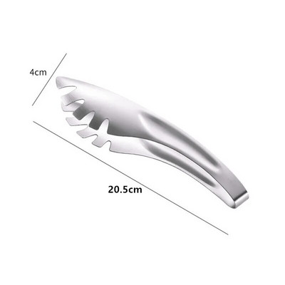 1 db rozsdamentes acél fogazott tésztacsipesz többfunkciós tészta spagetti fogó ételkapcsok edények konyhai kiegészítők ajándékokhoz