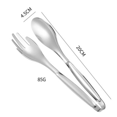 Hvataljka za hranu od nehrđajućeg čelika Buffet BBQ Stezaljka za kruh, odrezak za salatu Stezaljka za kuhinjske dodatke