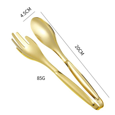 Hvataljka za hranu od nehrđajućeg čelika Buffet BBQ Stezaljka za kruh, odrezak za salatu Stezaljka za kuhinjske dodatke