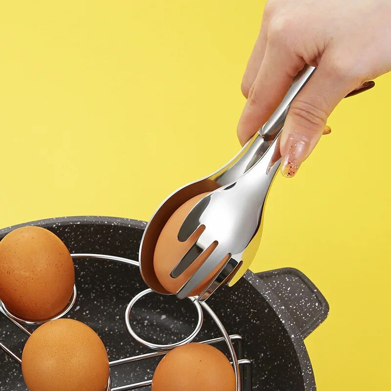 Hvataljka za hranu od nehrđajućeg čelika Buffet BBQ Stezaljka za kruh, odrezak za salatu Stezaljka za kuhinjske dodatke