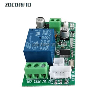 BIO Модул за идентификация на пръстов отпечатък Контролен релеен модул за удостоверяване на пръстов отпечатък за контрол на достъпа 12V 24V
