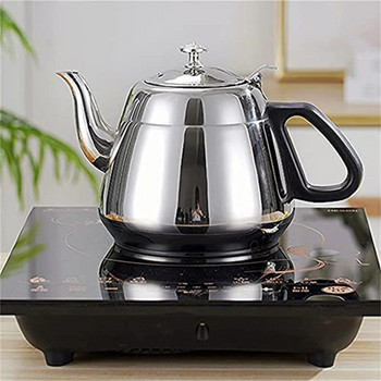 Чайник Чайник от неръждаема стомана 1.2L/1.5L/2L Печка Метална тенджера за кафе Пот за тенджери с горещо кипене Газова индукция Домашен къмпинг