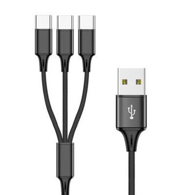 Mitme laadimiskaabel USB C splitteri kaabel 3/4/5 in 1 kiirlaadimisjuhe koos 3/4/5 tüüpi C-tüüpi isase pordiga telefonide tahvelarvutite jaoks