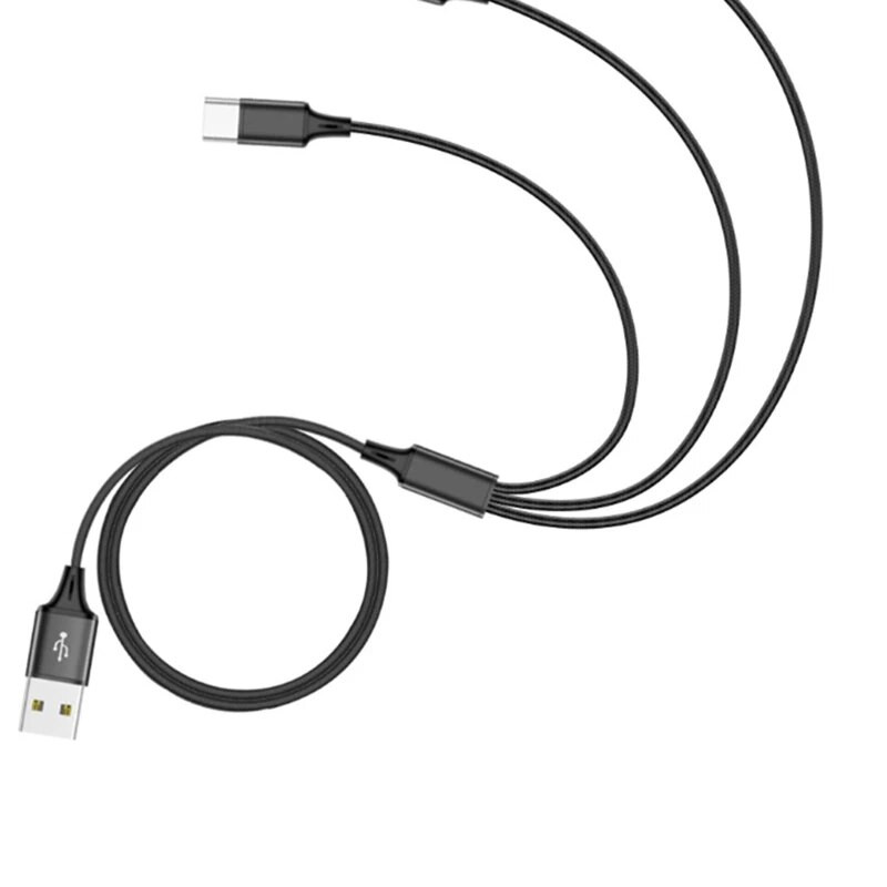 Višestruki kabel za punjenje USB C razdjelni kabel 3/4/5 u 1 Kabel za brzo punjenje s 3/4/5 Type-C muškim priključkom za telefone Tablete