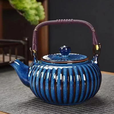 Keramički čajnik od 700 ml Lonac za kućnu ručku Dodaci za čajnu kuhinju Promjena peći Lonac za kuhanje čaja u šalici Ljepota Zdravlje Set za čaj