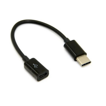 Тип C USB 3.1 мъжки към 5-пинов микро USB женски кабел за зареждане, синхронизиране на данни, адаптер за кабел