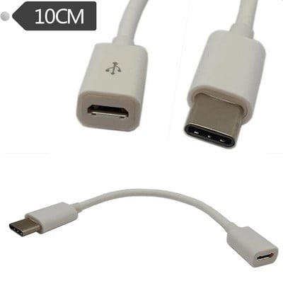 Tip C USB 3.1 muški na 5-pinski mikro USB ženski adapter kabela za sinkronizaciju podataka