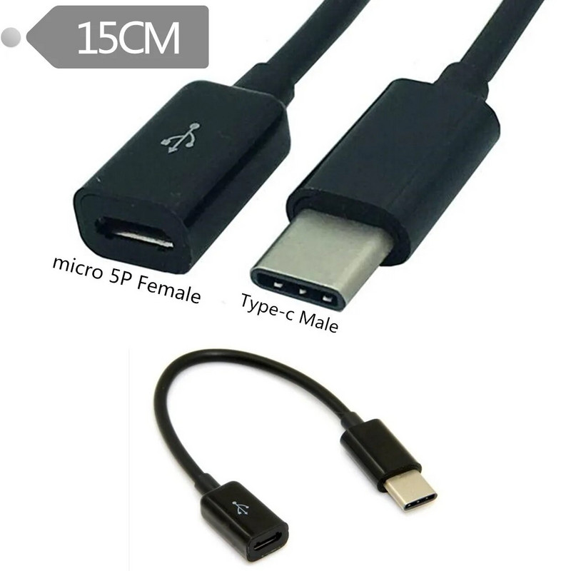 C típusú USB 3.1 dugaszoló 5 tűs micro USB aljzat töltési adatszinkronizáló kábel kábel adapter