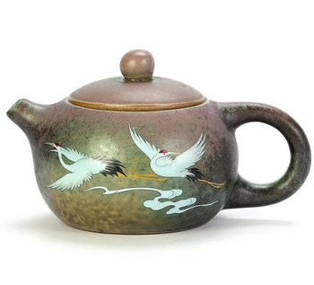 Винтидж керамика за смяна на пещ Чайник Китайски сервиз за чай Порцеланов чайник Oolong чай Ръчно изработен чайник Jingdezhen персонализиране