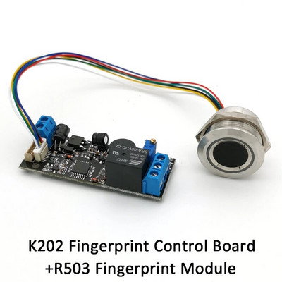 K202 DC12V zema enerģijas patēriņa grozāmā releja pogas pirkstu nospiedumu vadības panelis durvju piekļuves kontroles motocikla automašīnai