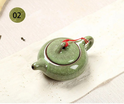 Tradicinė kinų ledo glazūra Arbatos puodas, elegantiško dizaino arbatos rinkinių paslauga , Kinijos raudonasis arbatinukas Kūrybinės dovanos