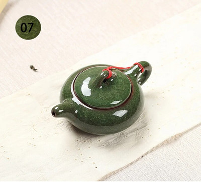 Tradicinė kinų ledo glazūra Arbatos puodas, elegantiško dizaino arbatos rinkinių paslauga , Kinijos raudonasis arbatinukas Kūrybinės dovanos