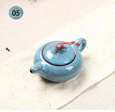 Tradicinė kinų ledo glazūra Arbatos puodas, elegantiško dizaino arbatos rinkinių paslauga , Kinijos raudonasis arbatinukas Kūrybinės dovanos