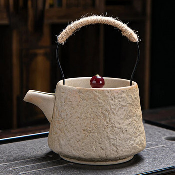 Керамична тенджера Ретро японски кунгфу чайник Кафе Чайник за чай в чаша Пуер чай Чайник за варене Yixing Глинен чайник Teeware Teware