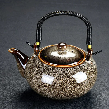 Чайник с голям капацитет 700 мл Керамика Кафеварка Чайни инфузори Комплект чаши за чай пуер Кафени прибори за чай Чайници Yixing Самовар Gaiwan