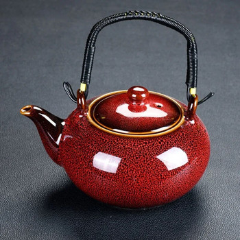 Чайник с голям капацитет 700 мл Керамика Кафеварка Чайни инфузори Комплект чаши за чай пуер Кафени прибори за чай Чайници Yixing Самовар Gaiwan