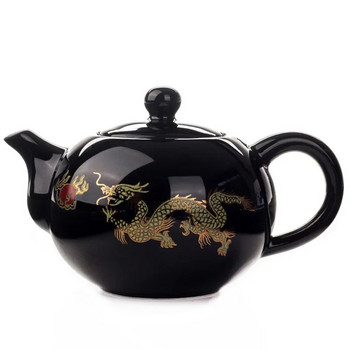 Керамична кана за червен чай Чайник с китайски дракон Керамичен комплект за чай Чайник Kung Fu Чайник Ръчно изработен чайник Лесен чайник чайник