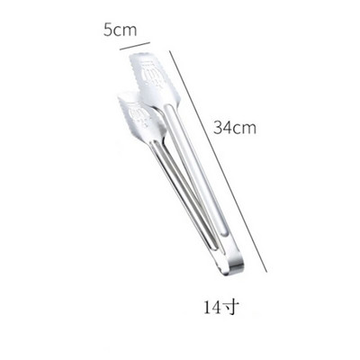 Neklizajući nehrđajući čelik Kuhinjska kopča za hranu Kruna Šuplje hvataljke Odrezak za roštilj Stezaljke za kruh Pribor za kuhanje