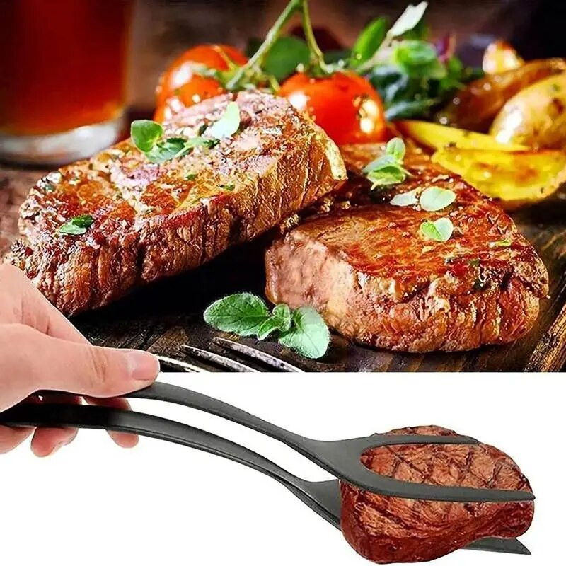 Višenamjenska 2 u 1 lopatica hvataljka za kuhinju Odrezak od jaja tost pržena šunka hvataljka neljepljiva hvataljka novi kuhinjski dodaci