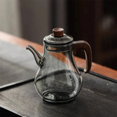 Dainos imitacija 280 ml mažas stiklinis arbatinukas su filtro skylute karščiui atsparus žaliosios arbatos puodas Kungfu gėlių arbatos virimo aparatas