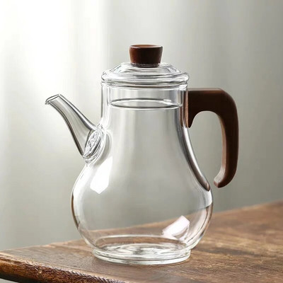 Dainos imitacija 280 ml mažas stiklinis arbatinukas su filtro skylute karščiui atsparus žaliosios arbatos puodas Kungfu gėlių arbatos virimo aparatas