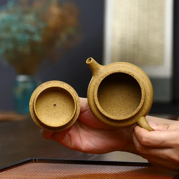 Усъвършенствана ръчно изработена лилава глинена саксия Традиционен китайски кунг-фу чай Премиум опаковка за подарък
