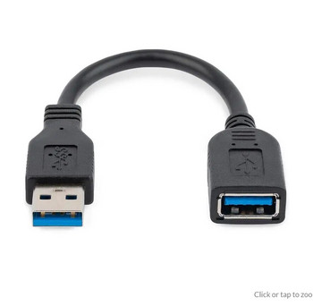 Καλώδιο επέκτασης προσαρμογέα USB 3.0 30 εκατοστά 5 Gbps Καλώδιο USB Τύπου Α Αρσενικό σε Θηλυκό Καλώδιο εξοικονόμησης θύρας 1 γενιάς USB για φορητούς υπολογιστές USB