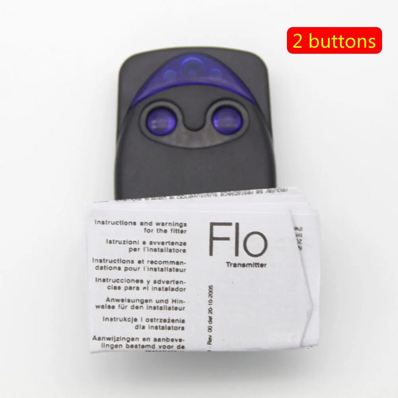 Flor-s Flor Flo2R nuotolinio valdymo pultas garažo vartai Flor-s nuotolinio valdymo pultas 433.92MHz