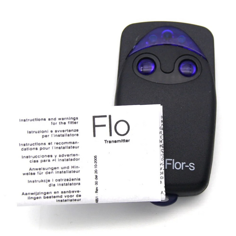 Flor-s Flor Flo2R nuotolinio valdymo pultas garažo vartai Flor-s nuotolinio valdymo pultas 433.92MHz