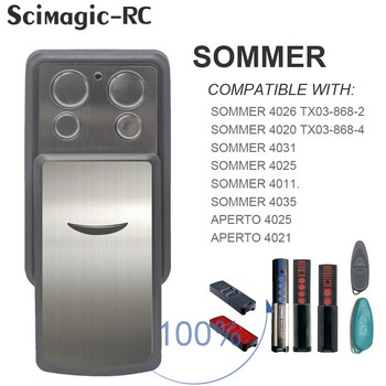 Дистанционно управление SOMMER 4020 TX03-868-4 4026 TX03-868-2 Дистанционно управление за гаражна врата 868MHz 4031 4035 Clone Transmitter Key