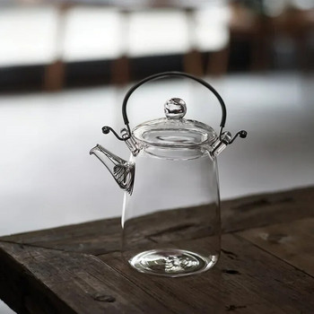 Ιαπωνική χειροποίητη γυάλινη τσαγιέρα οικιακή τσαγιέρα με διάφανη δοκό με φίλτρο Kung Fu Tea Making Tea Pot