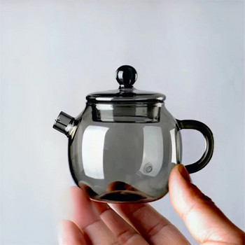 150 мл черен малък капацитет кунг-фу стъклен чайник Чайни прибори Инструменти за приготвяне на чай Инфузер за чай Прибори за чай Следобеден чай Малка кана за чай