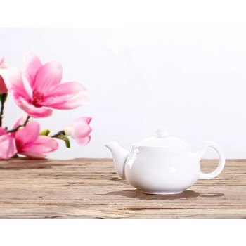 Bone China Handmade Ruyi Pot Κεραμικό Μαύρο Τσάι Τσαγιέρα Λευκής Πορσελάνης Οικιακό Φίλτρο Τσαγιού Λουλούδι 150ml