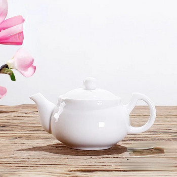 Bone China Handmade Ruyi Pot Κεραμικό Μαύρο Τσάι Τσαγιέρα Λευκής Πορσελάνης Οικιακό Φίλτρο Τσαγιού Λουλούδι 150ml