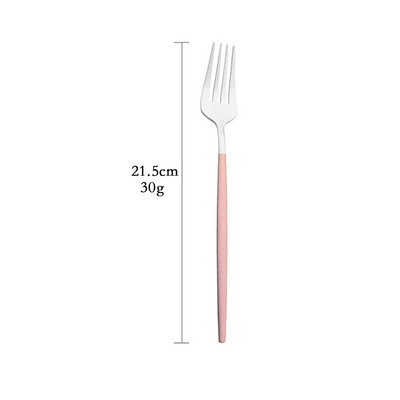 Posuđe za jelo Ružičasto srebrno srebrno posuđe Set pribora za jelo od nehrđajućeg čelika Luksuzni pribor za jelo Kućna vilica Žlica Nož Kuhinjski set za jelo Drop ship