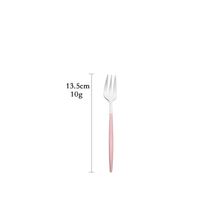 Posuđe za jelo Ružičasto srebrno srebrno posuđe Set pribora za jelo od nehrđajućeg čelika Luksuzni pribor za jelo Kućna vilica Žlica Nož Kuhinjski set za jelo Drop ship
