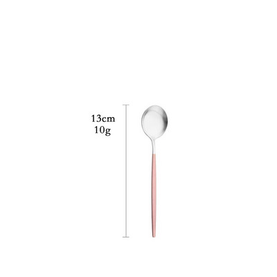 Posuđe za jelo Ružičasto srebrno srebrno posuđe Set pribora za jelo od nehrđajućeg čelika Luksuzni pribor za jelo Kućna vilica Žlica Nož Kuhinjski set za jelo Drop ship