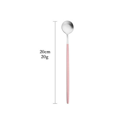 Posuđe za jelo Ružičasto srebrno srebrno posuđe Set pribora za jelo od nehrđajućeg čelika Luksuzni pribor za jelo Kućna vilica Žlica Nož Kuhinjski set za jelo Drop ship