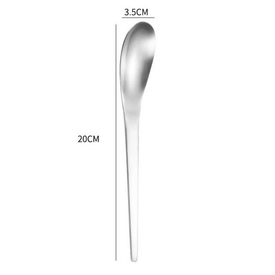 Zlatni mat set pribora za jelo Zadebljani nehrđajući čelik Kreativni nož za odrezak Vilica za desert Žlica Set posuđa za jelo Kuhinjsko posuđe