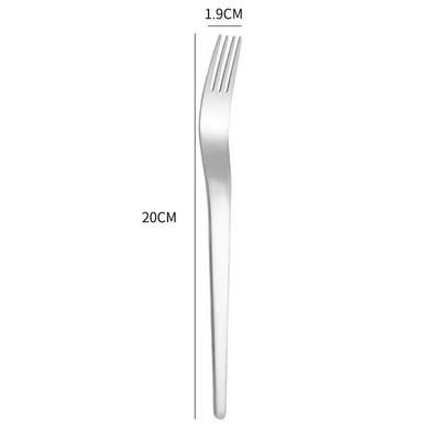 Zlatni mat set pribora za jelo Zadebljani nehrđajući čelik Kreativni nož za odrezak Vilica za desert Žlica Set posuđa za jelo Kuhinjsko posuđe