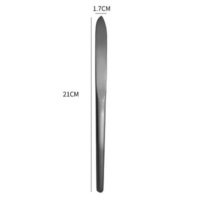 Zlatni mat set pribora za jelo Zadebljani nehrđajući čelik Kreativni nož za odrezak Vilica za desert Žlica Set posuđa za jelo Kuhinjsko posuđe