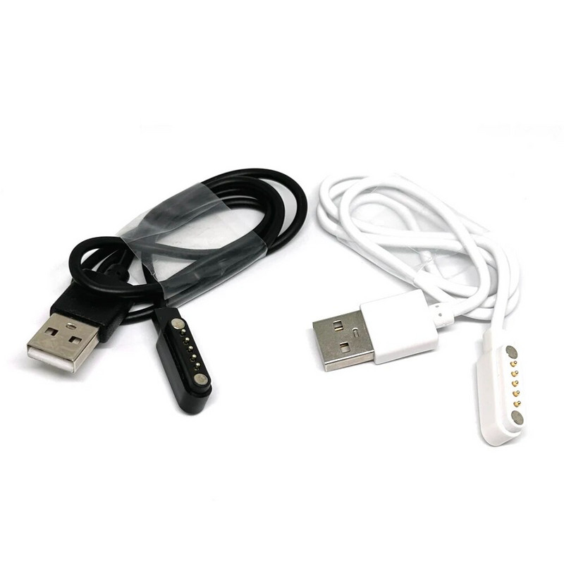5 kontaktų universalus 12 mm erdvės išmanaus laikrodžio magnetinis įkrovimo kabelis USB 2.0 kištukinis ir 5 kontaktų magnetinio siurbimo įkroviklis išmaniajam laikrodžiui