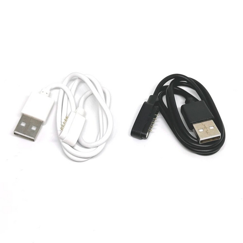 5 kontaktų universalus 12 mm erdvės išmanaus laikrodžio magnetinis įkrovimo kabelis USB 2.0 kištukinis ir 5 kontaktų magnetinio siurbimo įkroviklis išmaniajam laikrodžiui